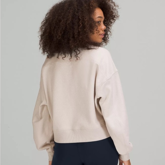 lululemon athletica Bone perfectly oversized cropped crewneck 6 - Picture 2 of 6